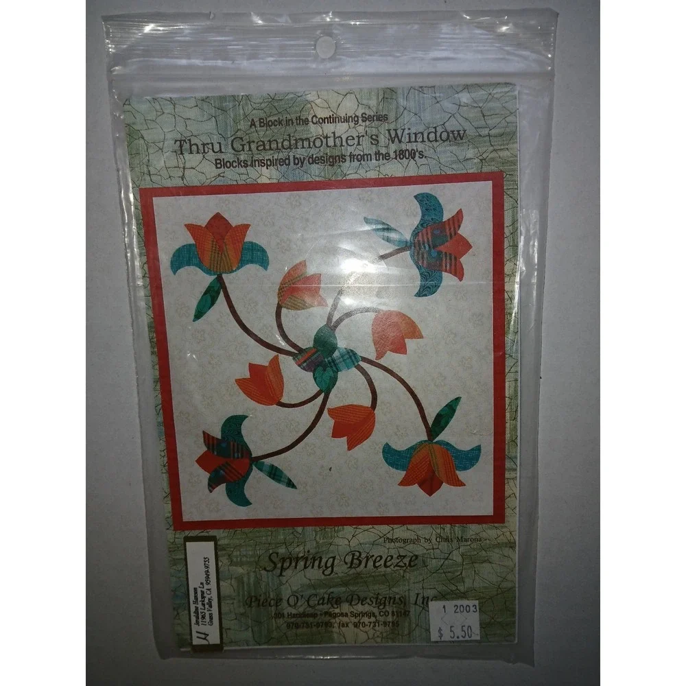 Lot Of 4 THRU GRANDMOTHER'S WINDOW Patterns from‎ Piece O' Cake Designs